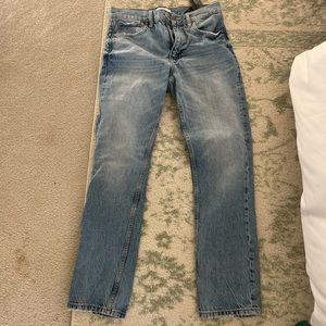 Zara mid rise straight jeans medium wash (NWOT)